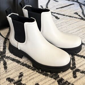 UGG White and Black Winter Boots